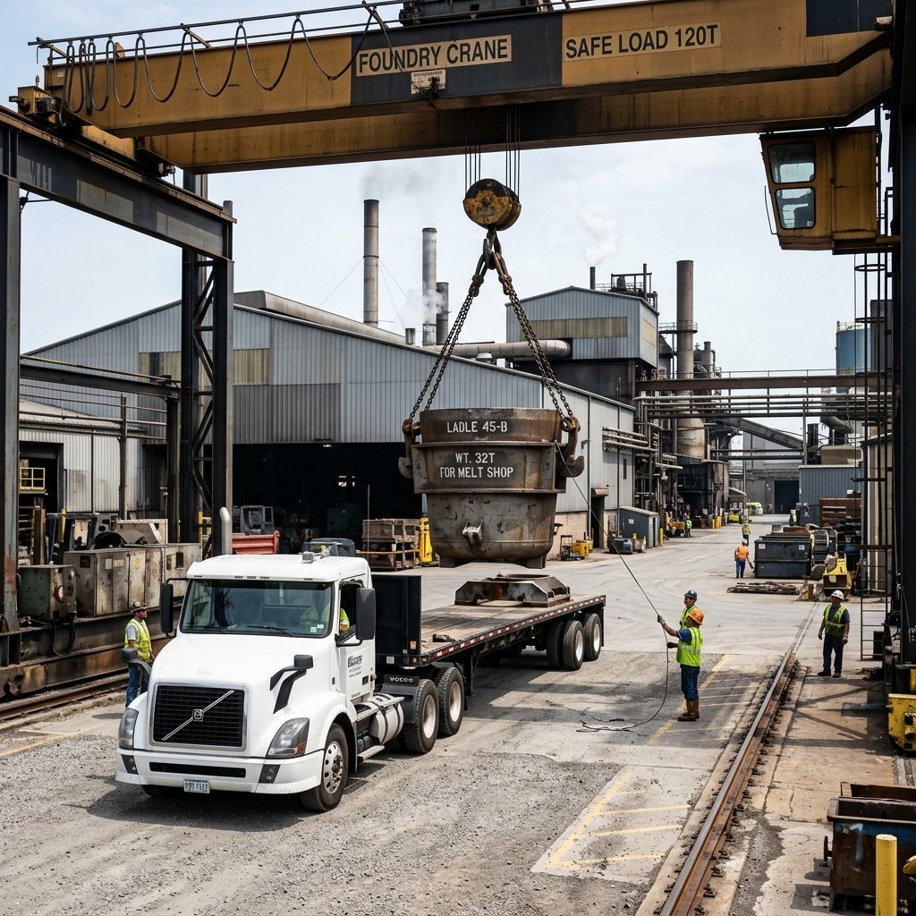 Unloading at Customer
